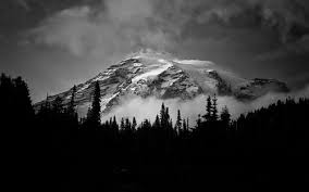 Top of a Mountain with Snow